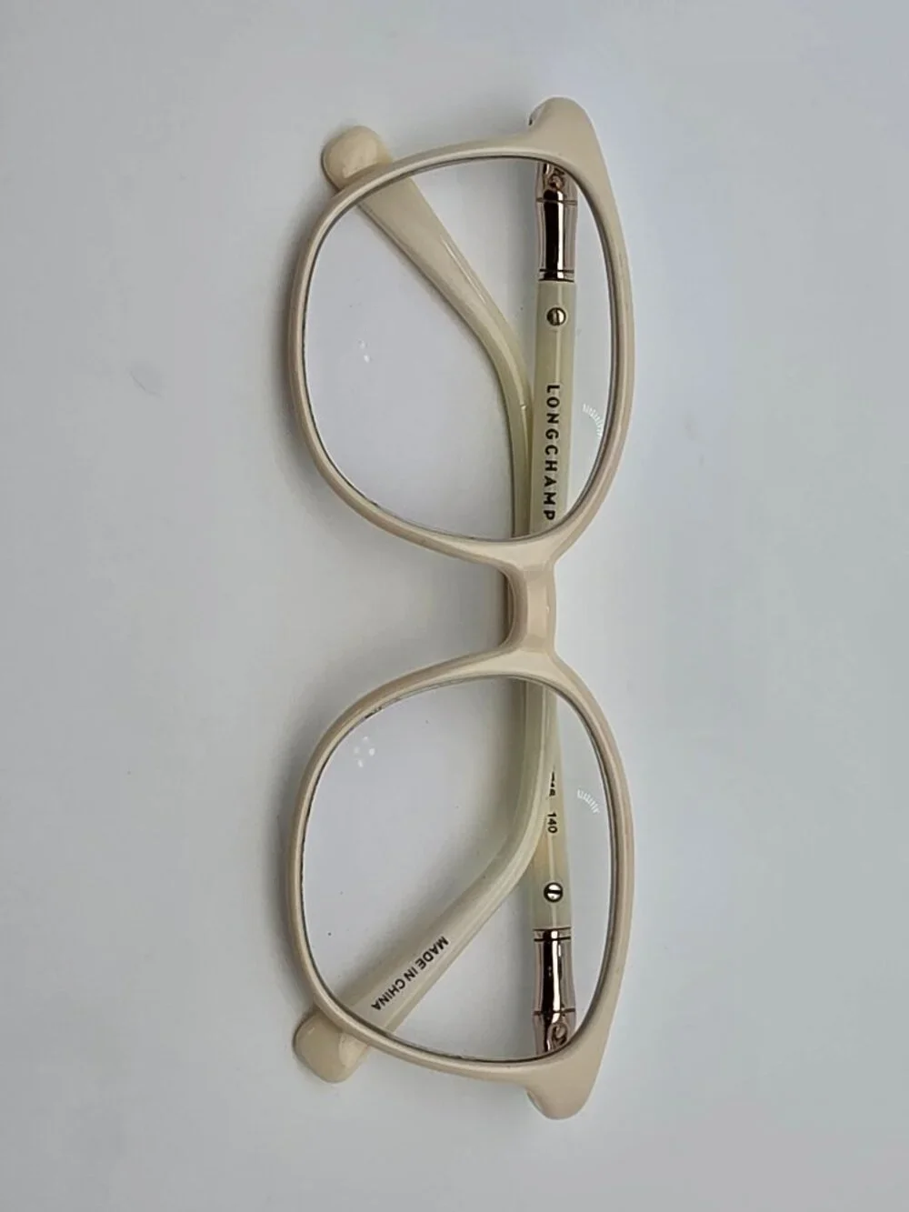 Longchamp LO2706 107 Ivory Full Rim Eyeglasses Frame w/ Flexhinge 52-16-140